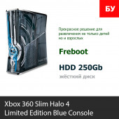 Консоль Xbox 360 Slim 250Gb Halo 4 Limited Edition Blue Console [FR]
